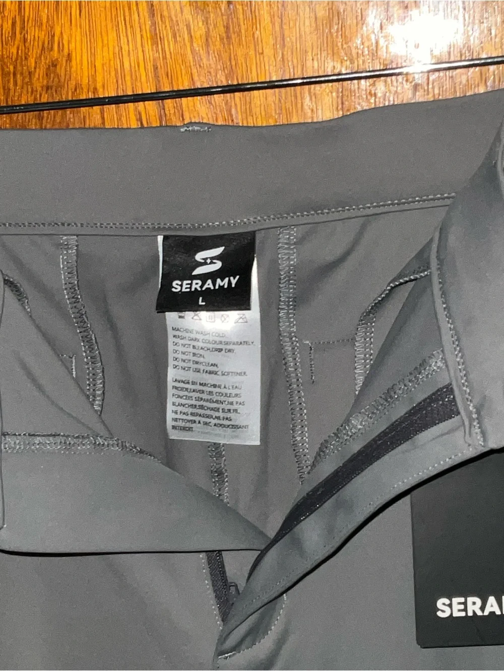 Men's Gray Jogger-Style Chinos